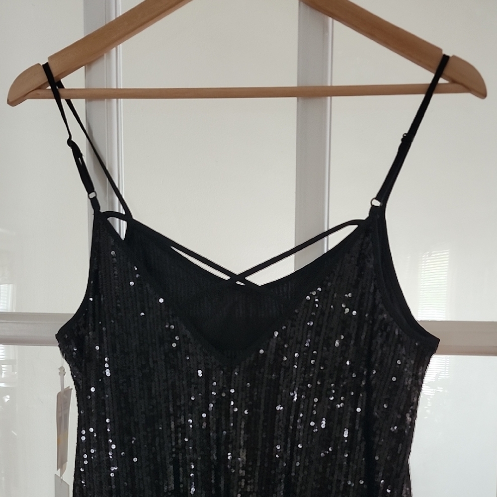 1. State Black Sequin Mini Dress - Picture 4 of 8